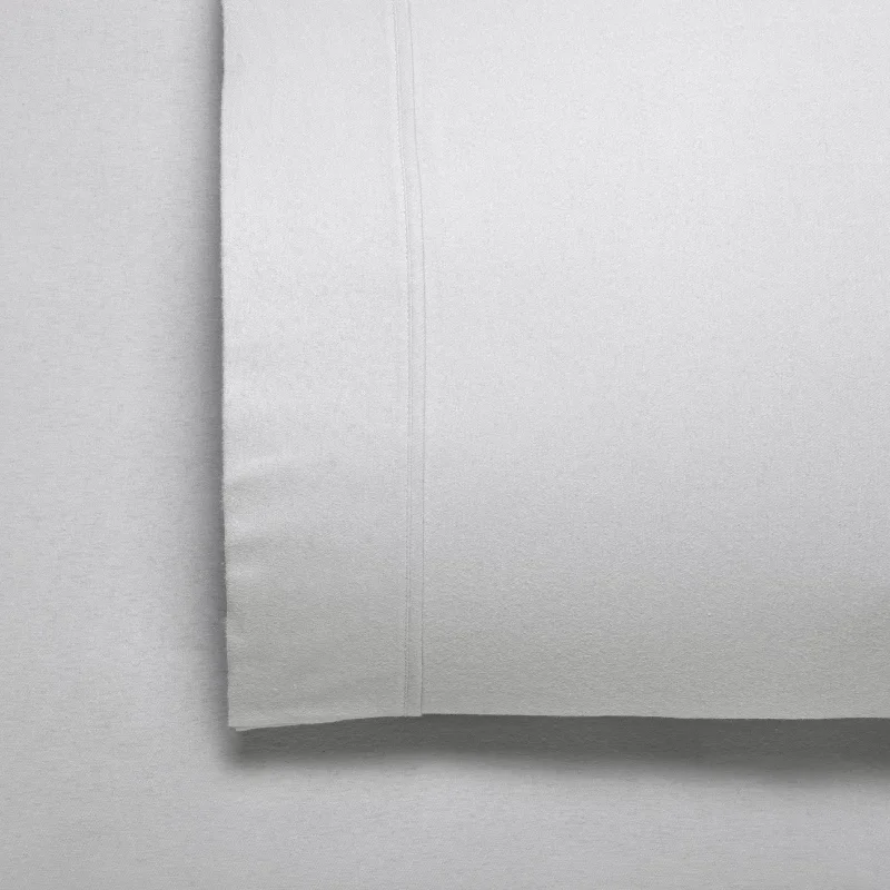 Rayon - Cotton Sheets for a Breathable and Soft BlendFletcher Flannelette Cotton Sheet Sets Silver