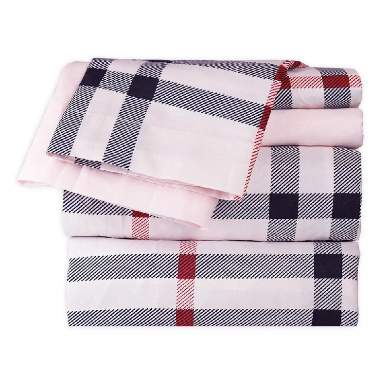 Quilted Cotton Sheets for a Warm and Inviting BedPretty in Plaid Sheet Set