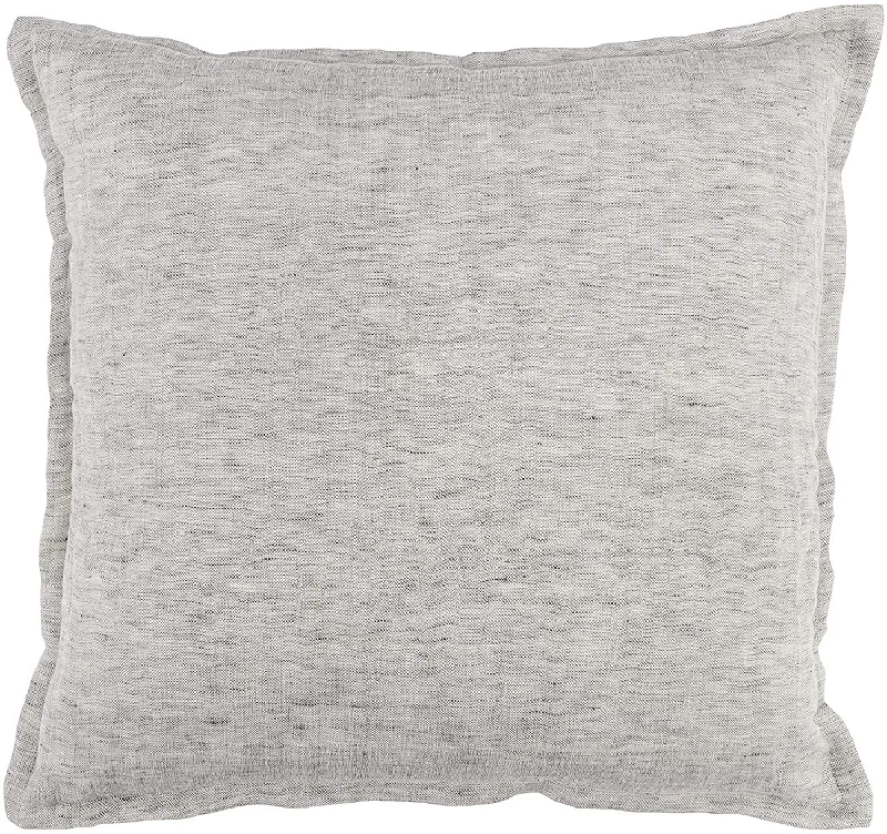 Back Support Pillows for Office ChairsBenzara Square Fabric Throw Pillow with Flanged Edges, Gray