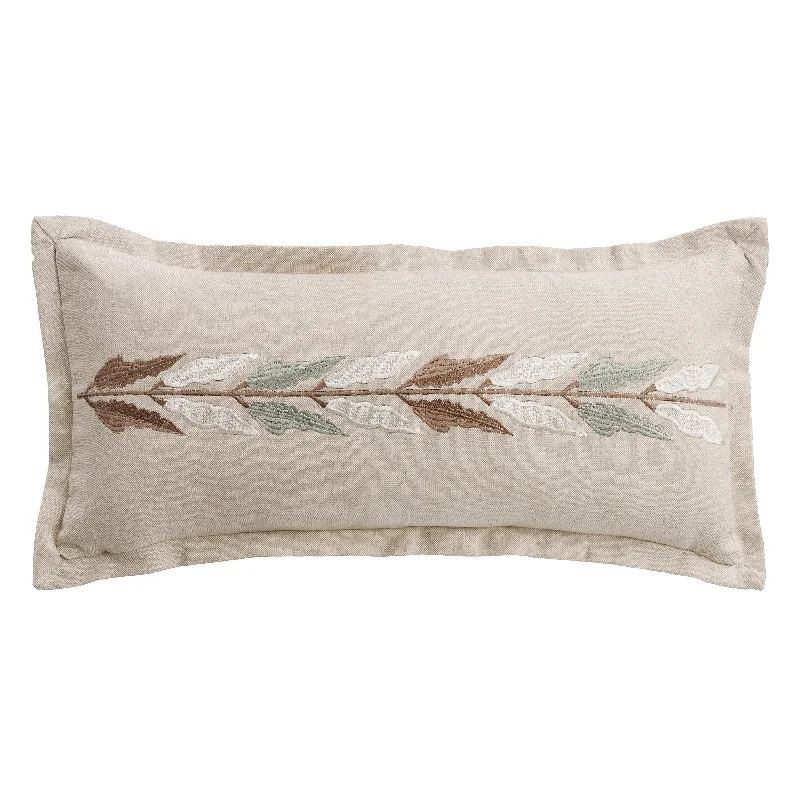 Firm Pillows for Side SleepersHiEnd Accents Embroidered Linen Pillow