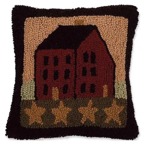 Down Alternative Pillows for Ethical ChoicesNutmeg Multi Saltbox House Pillow PLWT0007