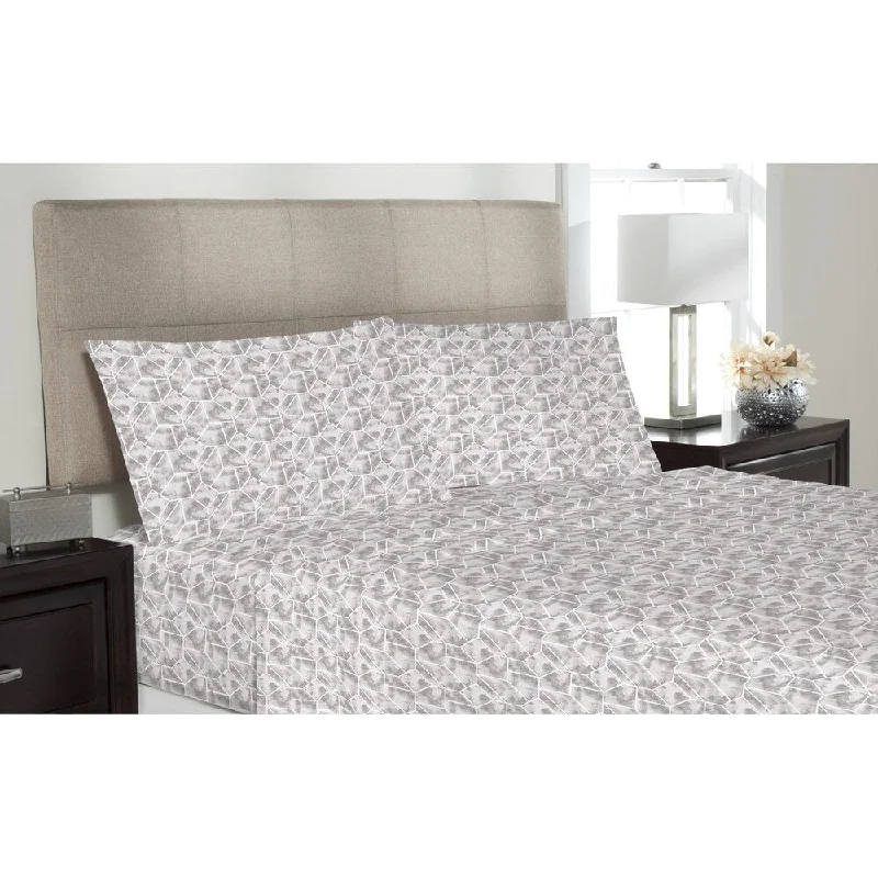 Anti - Pill Microfiber Sheets for a Smooth Appearance11th & Main Microfiber Printed Sheet Set