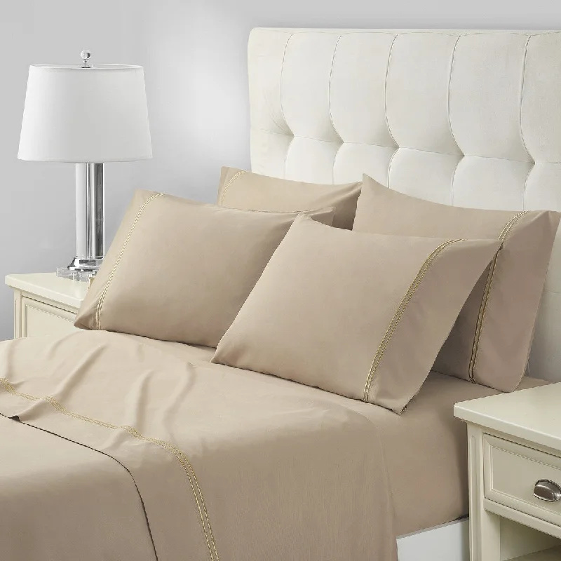 Rayon - Cotton Sheets for a Breathable and Soft BlendMarquis By Waterford Isadora 6PC Sheet Set