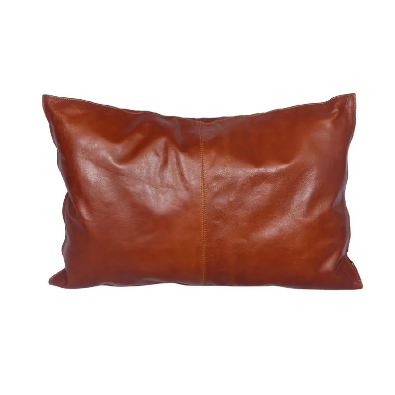 Firm Pillows for Side SleepersHiEnd Accents Buckskin Leather Lumbar Pillow, 24x16 Inches