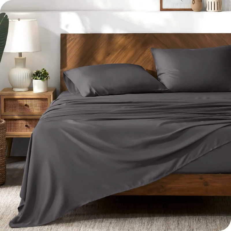 Fitted Sheets with Reinforced Corners for Long - Lasting UseTENCEL™ Lyocell Sheet Set