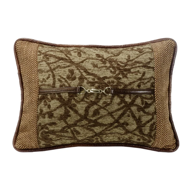 Down Alternative Pillows for Ethical ChoicesHiEnd Accents Tree Pillow with Buckle Detail