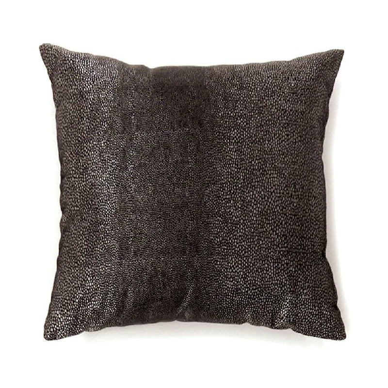 Down Alternative Pillows for Ethical ChoicesBenzara Shale Contemporary Pillow, Black, Set of 2, Small