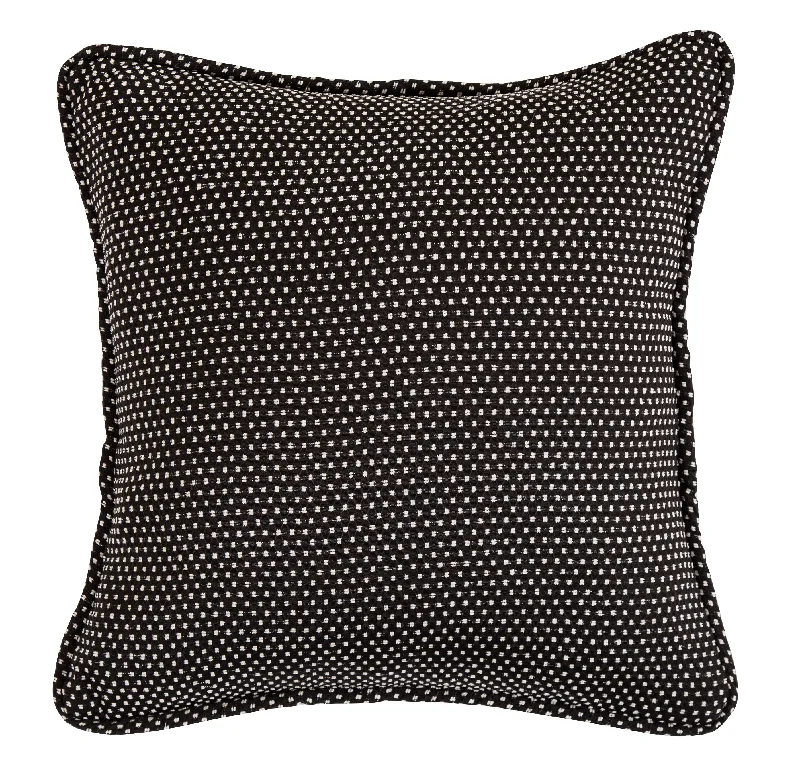 Down Alternative Pillows for Ethical ChoicesHiEnd Accents Polka Dot Pillow reversed to solid black