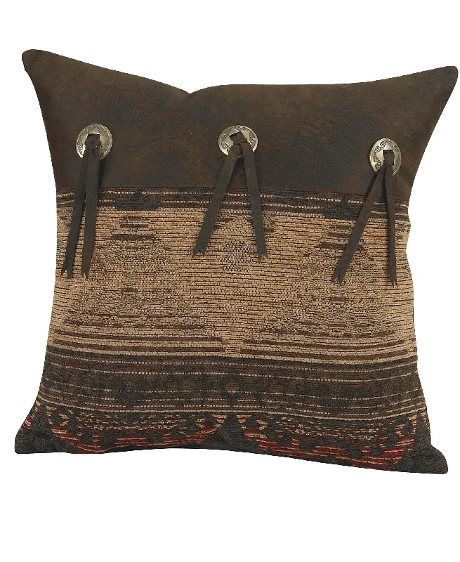 Adjustable Pillows for Customized ComfortHiEnd Accents Sierra Square Pillow/Concho