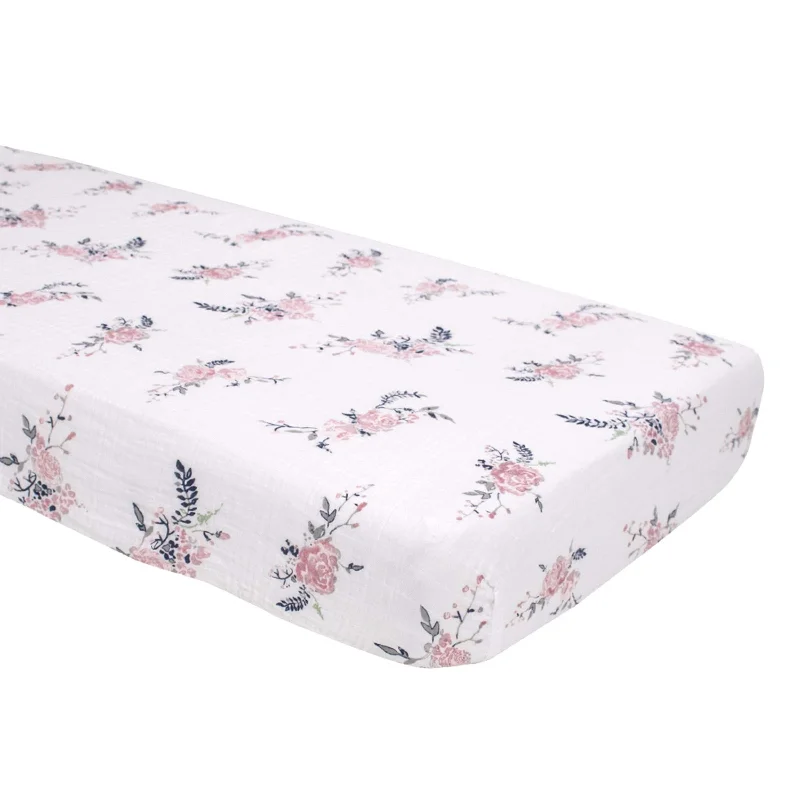 Moisture - Wicking Cotton Sheets for a Dry and Comfortable SleepBebe Au Lait - Muslin Cot Sheet - Garland