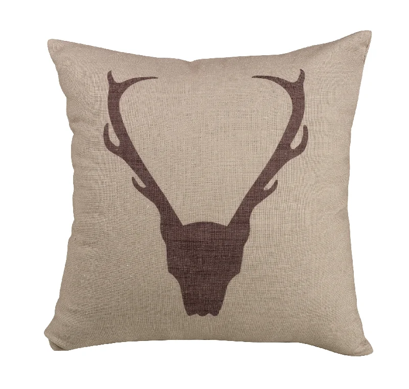 Bolster Pillows for Sofa DecorationHiEnd Accents Printed Antler Pillow