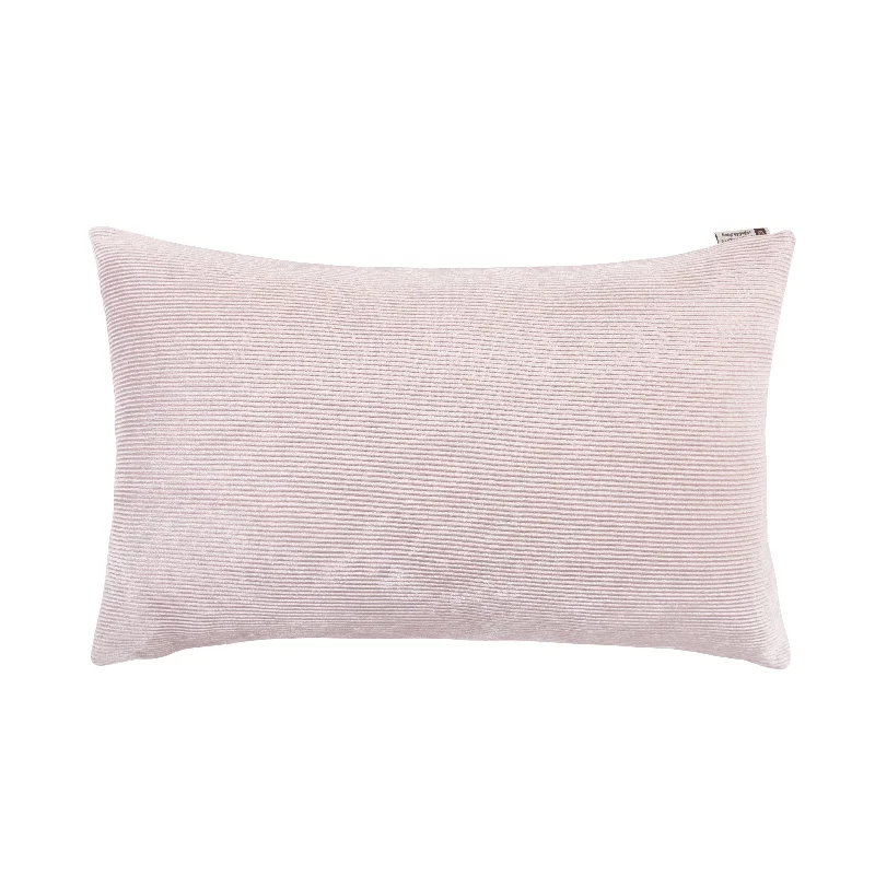 Velvet Pillows for a Touch of EleganceHiEnd Accents Pink velvet Lumbar pillow