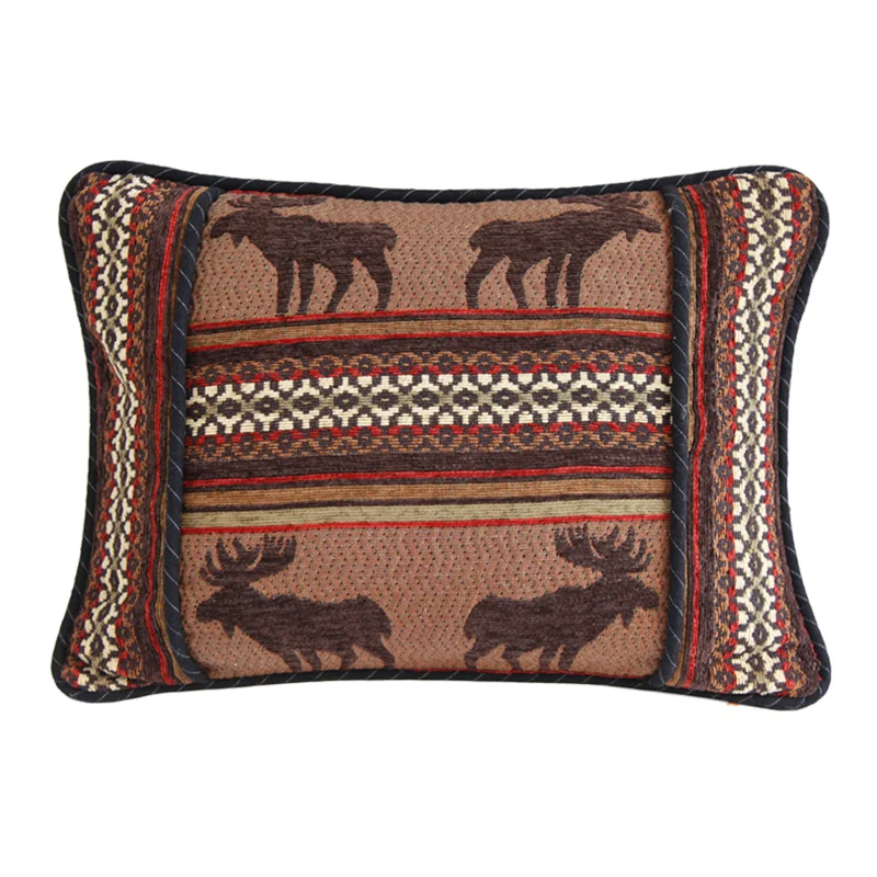 Square Pillows for Modern Home DecorHiEnd Accents Oblong Moose Pillow