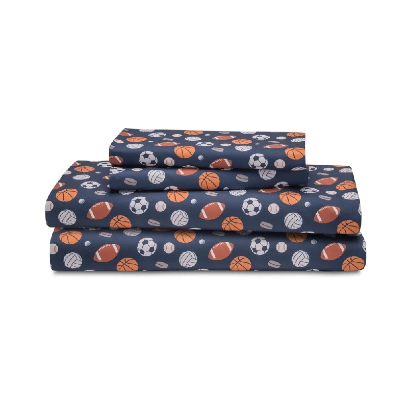 Wrinkle - Free Polyester Sheets for a Low - Maintenance BedMicrofiber Afterschool Print Sheet Set