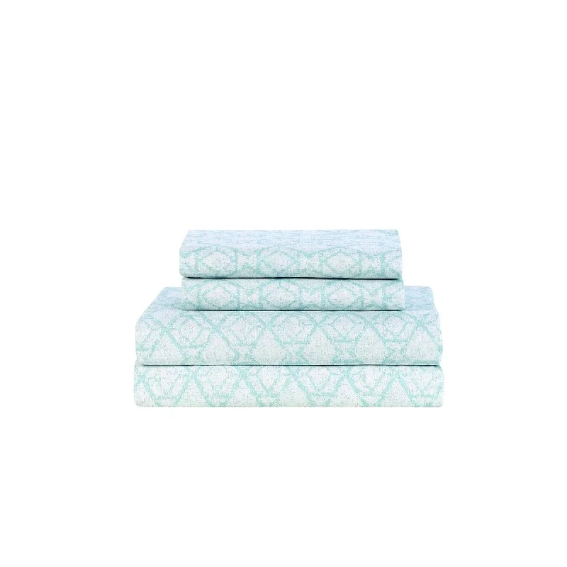 Quilted Cotton Sheets for a Warm and Inviting BedLillian August Blue Willow Sheet Set