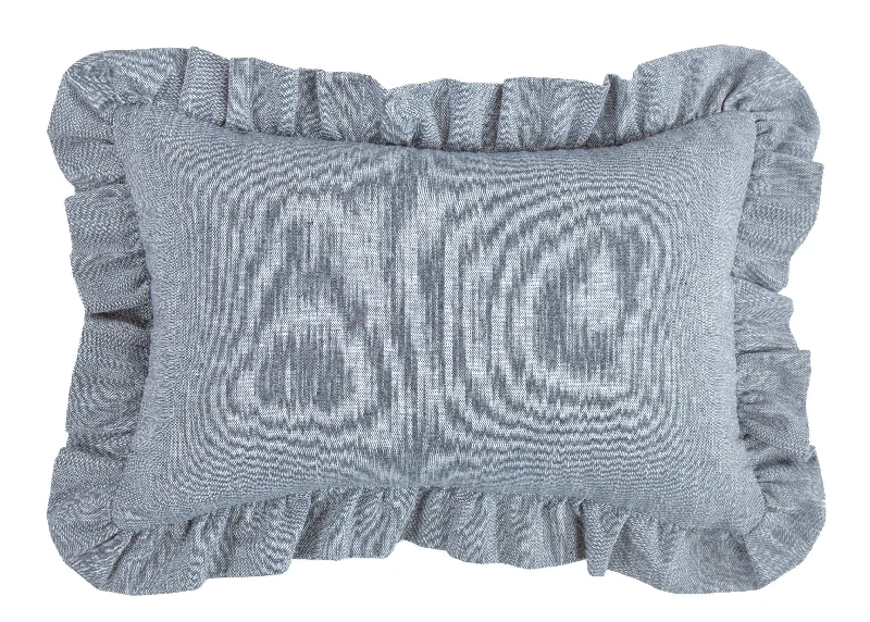 Hypoallergenic Pillows for Allergy SufferersHiEnd Accents Chambray Ruffled Pillow