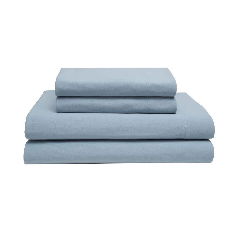 Queen - Size Sheet Sets with a European Pillowcase SetJersey Knit Cotton Sheet Set