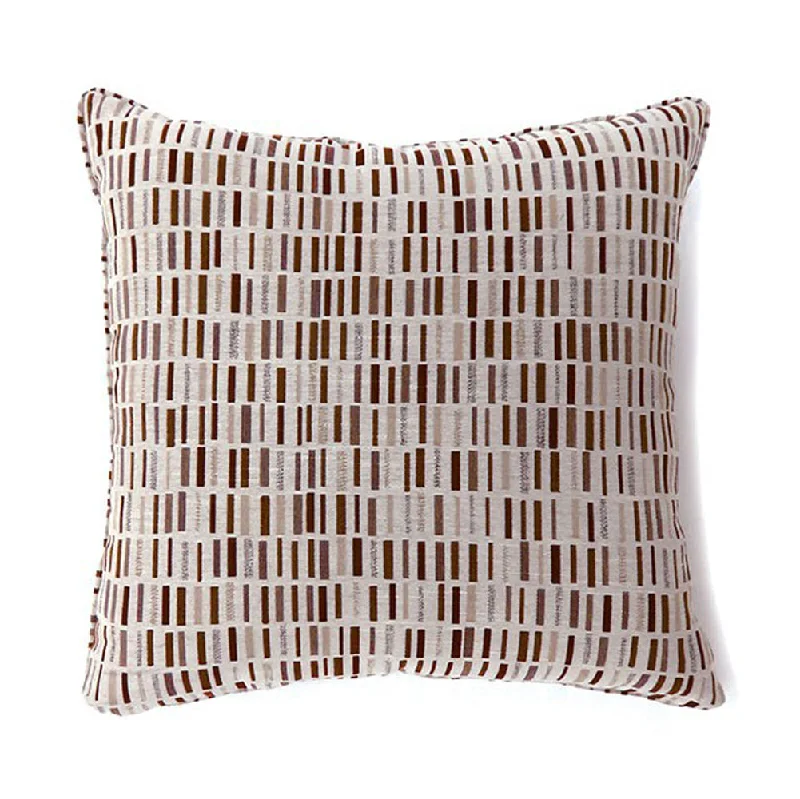 Decorative Pillows for Living Room MakeoverBenzara Pianno Contemporary Pillow, Large Set of 2, Brown