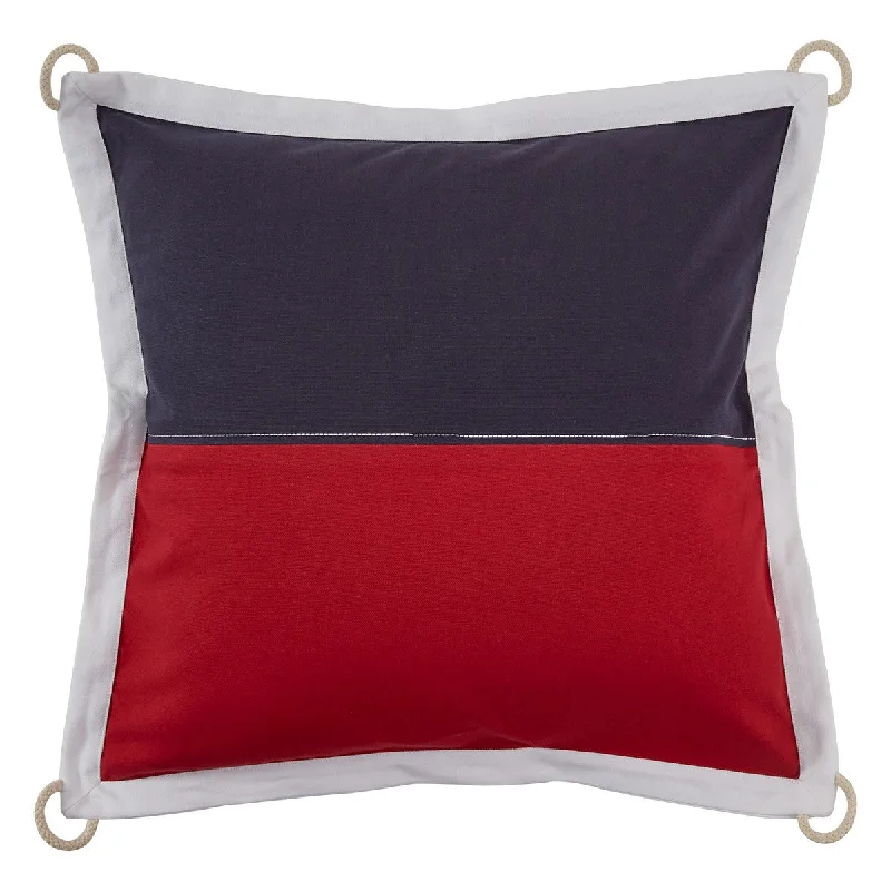 Velvet Pillows for a Touch of EleganceNautical Flag 20" Pillow with Feather Insert - Split P