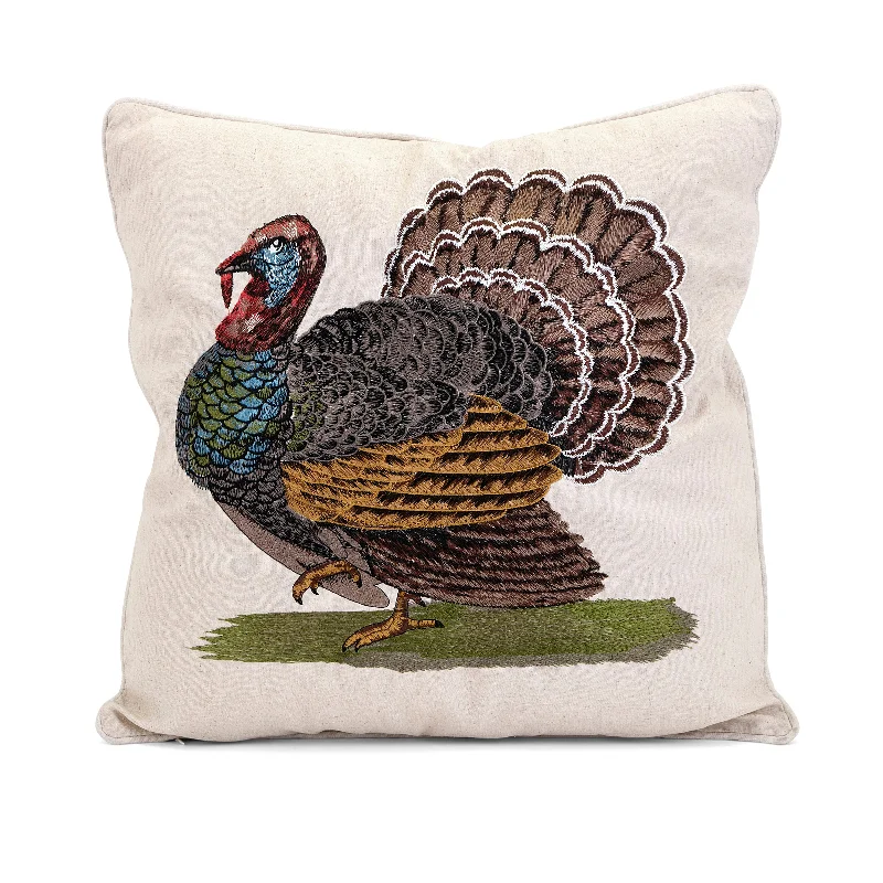 Velvet Pillows for a Touch of EleganceIMAX Worldwide Home Harvest Embroidered Turkey Pillow