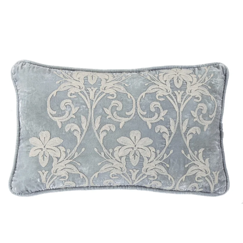 Adjustable Pillows for Customized ComfortHiEnd Accents Embroidery Velvet Pillow