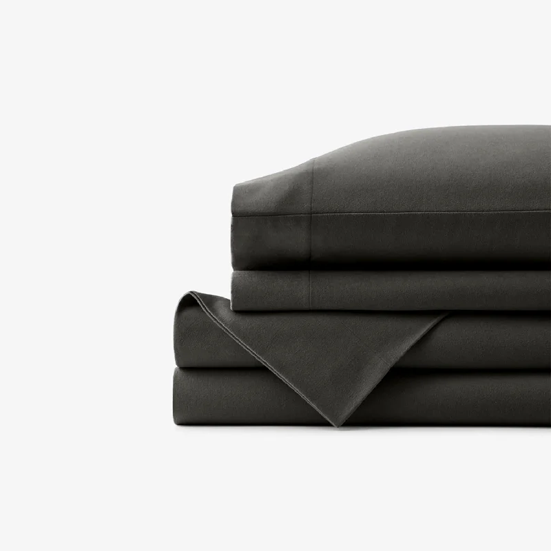 Sheet Sets with Multiple Pillowcase OptionsBelem Classic Luxury Bed Sheet Set | Charcoal Grey