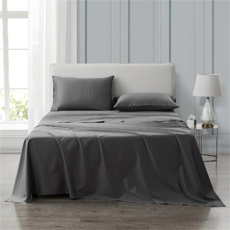 Linen - Cotton Blend Sheets for a Natural and Versatile OptionTopfinel Cotton Solid Sheet Set 600 Thread Count