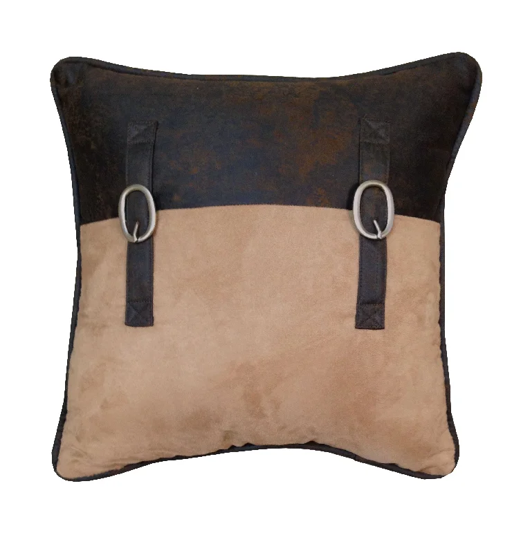 Cotton Pillows for Natural ComfortHiEnd Accents Saddle Bag Pillow