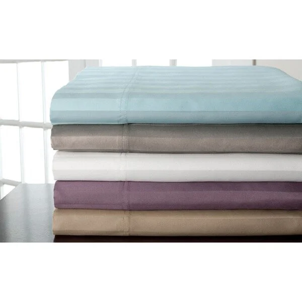 Rayon - Cotton Sheets for a Breathable and Soft BlendAmberley Woven 800 Thread Count Stripe Cotton Rich 6-piece Sheet Set