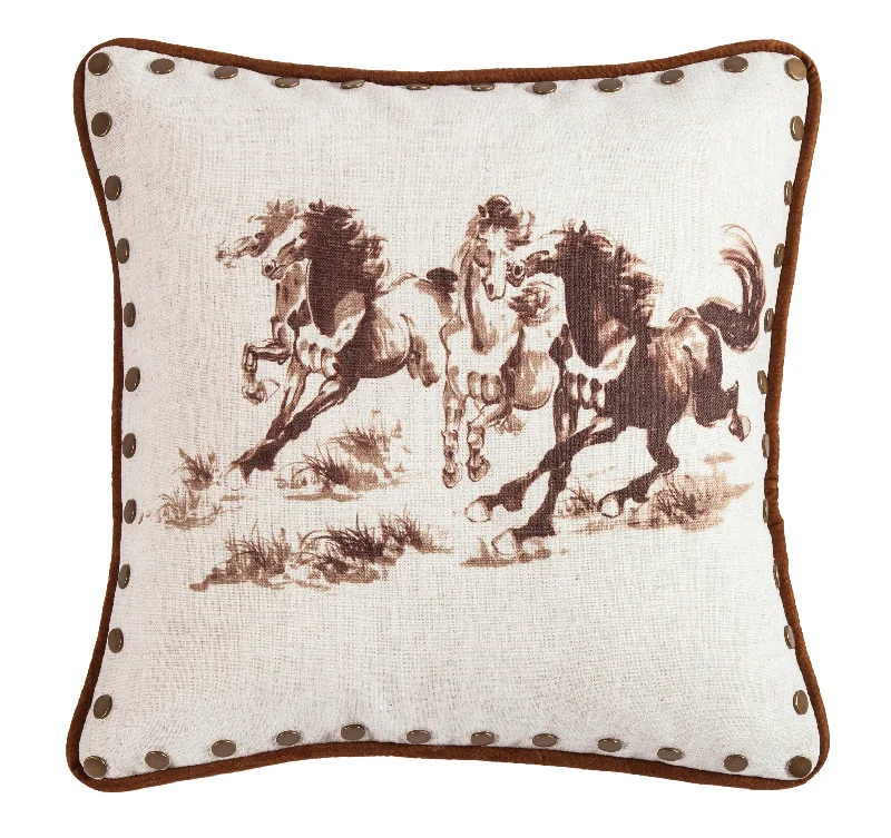 Hypoallergenic Pillows for Allergy SufferersHiEnd Accents Horse Pillow with stud Details