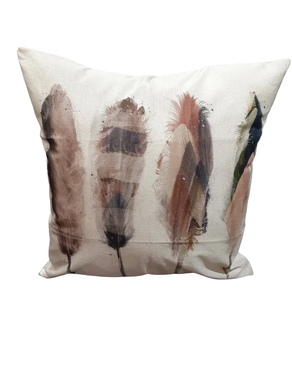 Feather Pillows for a Luxurious SleepWatercolor Four Feather *Limited Edition* Pillow Cover