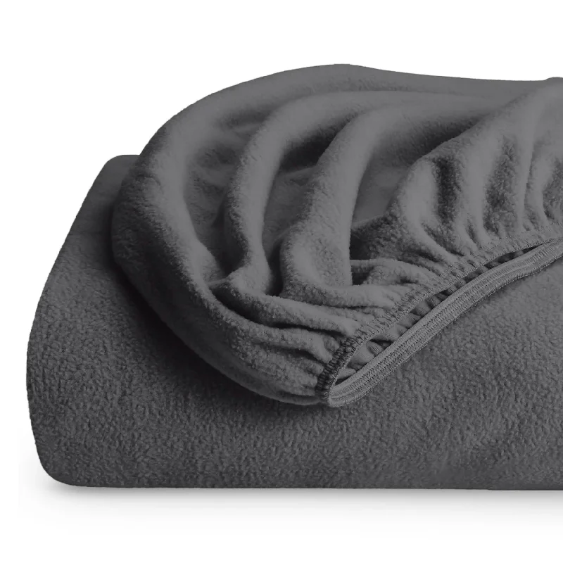 Wrinkle - Free Polyester Sheets for a Low - Maintenance BedPolar Fleece Fitted Sheet