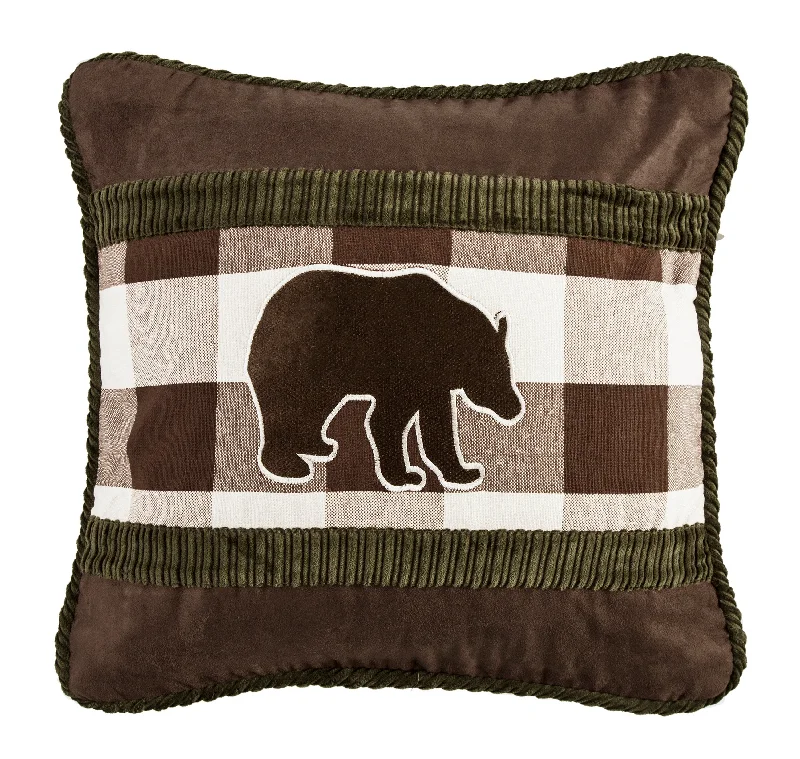 Decorative Pillows for Living Room MakeoverHiEnd Accents Embroidery Bear Pillow