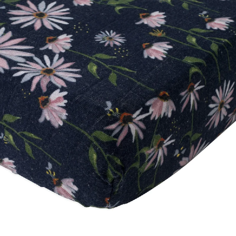 Anti - Pill Microfiber Sheets for a Smooth AppearanceLittle Unicorn - Cotton Muslin Cot Sheet - Dark Coneflower