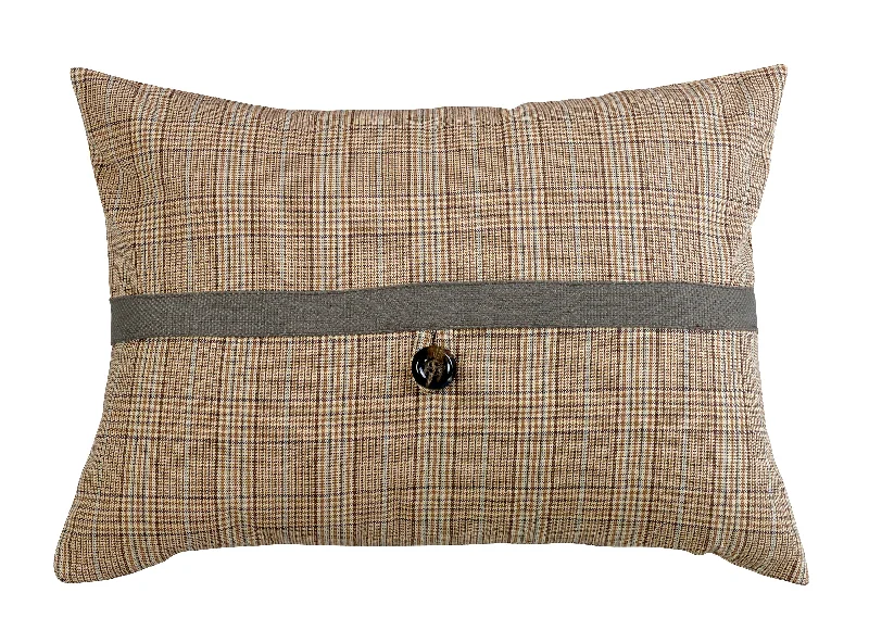 Silk Pillows for Smooth Skin and HairHiEnd Accents Plaid Pillow