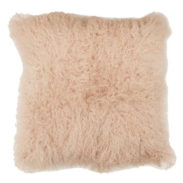 Memory Foam Pillows for Neck SupportBenzara Faux Fur Pillow with Removable Cover and Zipper Closure, Pink