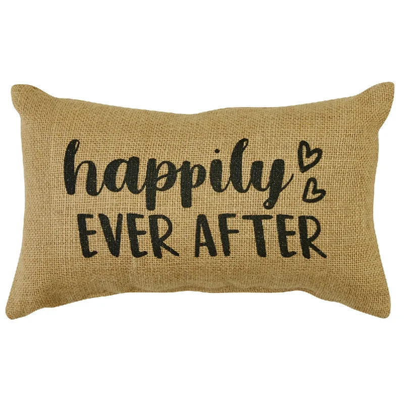 Pregnancy Pillows for Expectant MothersHappily Ever After Sentiment Pillow - 7x12 Park Designs