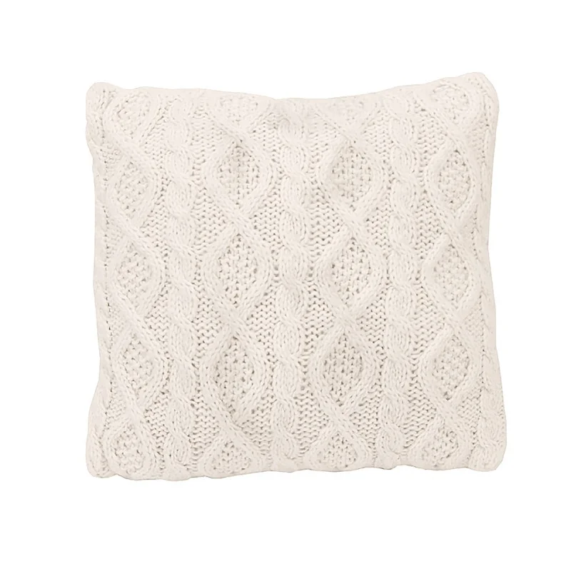 Velvet Pillows for a Touch of EleganceHiEnd Accents Cable Knit Pillow