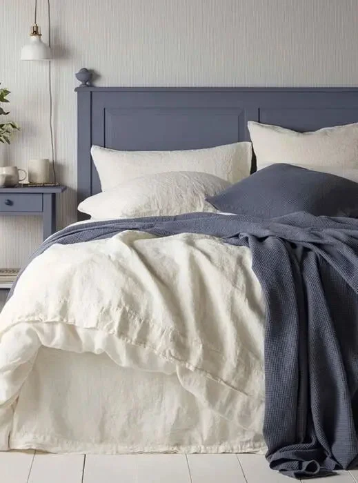 Discounted duvet covers during holiday sales like Christmas, Black Friday, and Cyber MondayCream 100% Linen Bed Linen