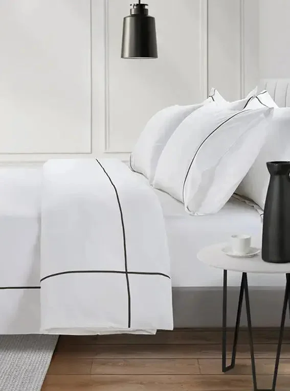 Budget - friendly duvet covers for first - time homebuyers or students800 Thread Count Egyptian Cotton Kensington Lux Buttery Smooth Duvet Cover - Jet Black Bedding Set