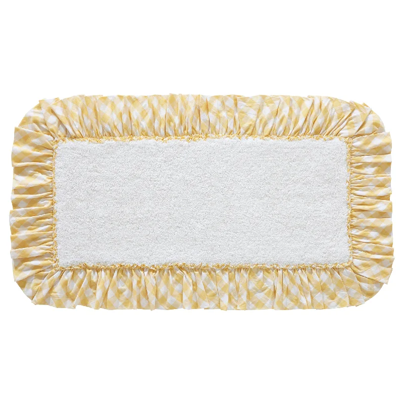 Annie Buffalo Yellow Check Bathmat 27x48