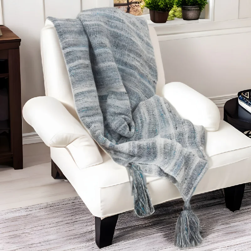 Cashmere blankets for ultimate softness and luxuryBlue and Black Woven 100% Poly Pet Throw Blanket