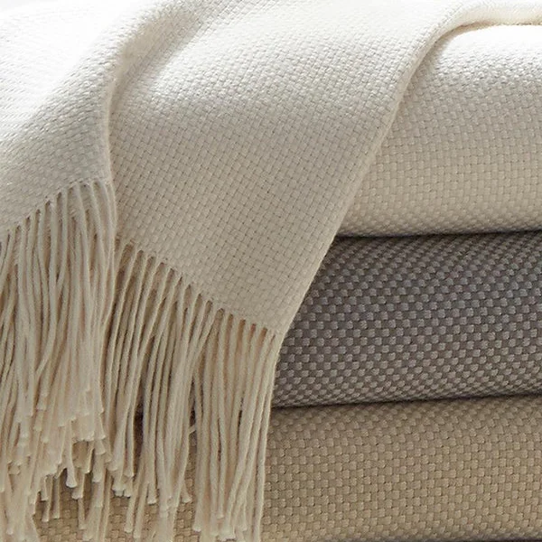 Microfiber blankets that are durable and easy to care forBristol Basketweave Alpaca Throw