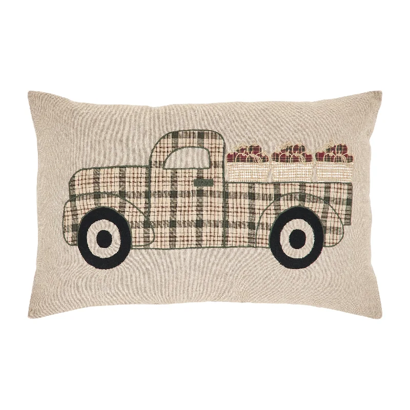 Back Support Pillows for Office ChairsCider Mill Applique Apple Truck Pillow 14x22