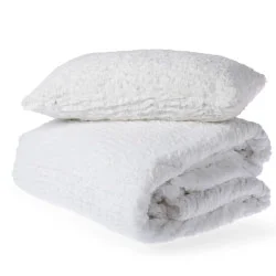 Fleece blankets for a cozy and plush textureCloud White Throw Blanket (160 x 160cm)