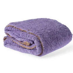 Queen - size blankets for standard - sized bedsCosy Rose Lavender Linen Throw Blanket (160 x 160cm)