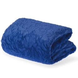 Silk blankets with a smooth and elegant touchCosy Rose True Blue Throw Blanket (160 x 160cm)