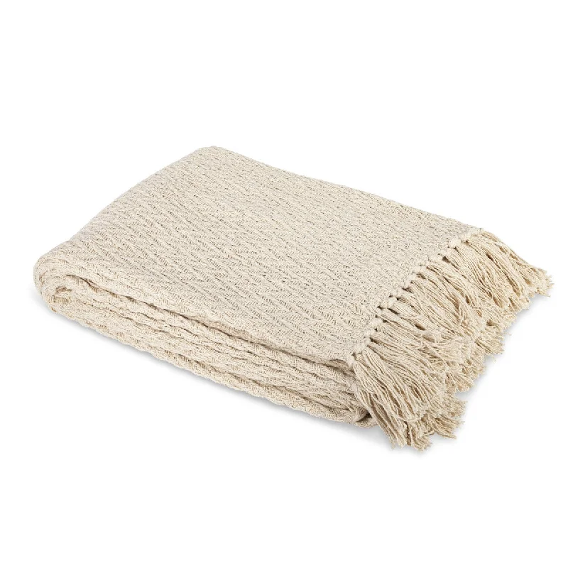 Mohair blankets with a unique sheen and softnessCotton Heirloom Woven Throw