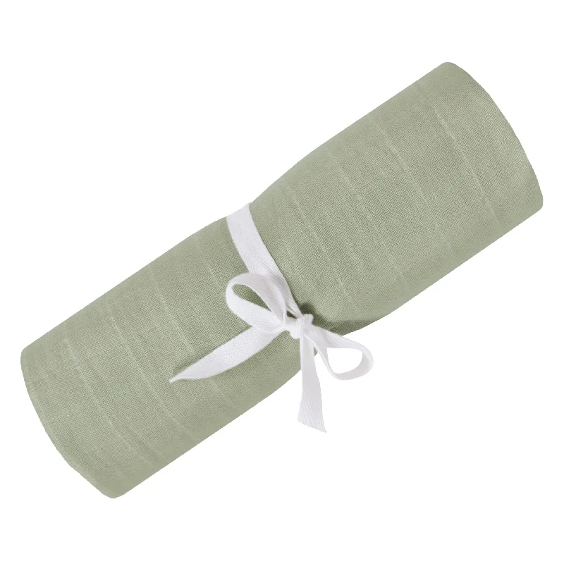 Queen - size blankets for standard - sized bedsCotton muslin swaddle - Kaki