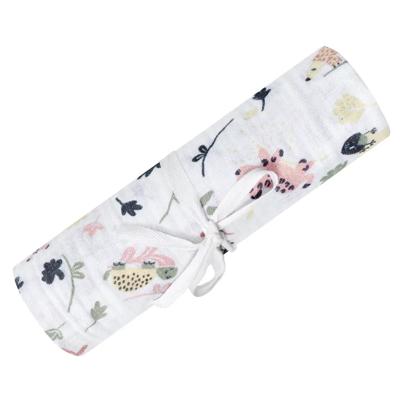 Synthetic fiber blend blankets for a budget - friendly choiceCotton muslin swaddle - Lotus Jungle